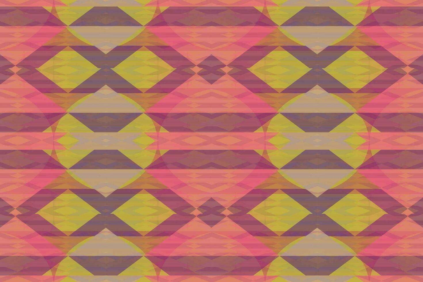 Ethnic zigzag pattern in retro colors, Aztec style seamless vector background