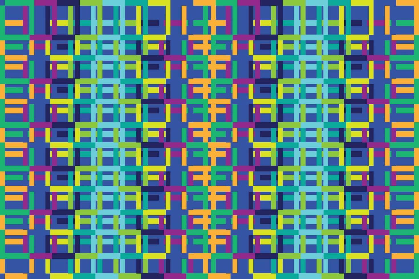 Ethnic zigzag pattern in retro colors, Aztec style seamless vector background