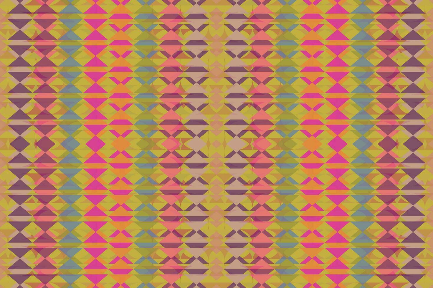 Ethnic zigzag pattern in retro colors, Aztec style seamless vector background