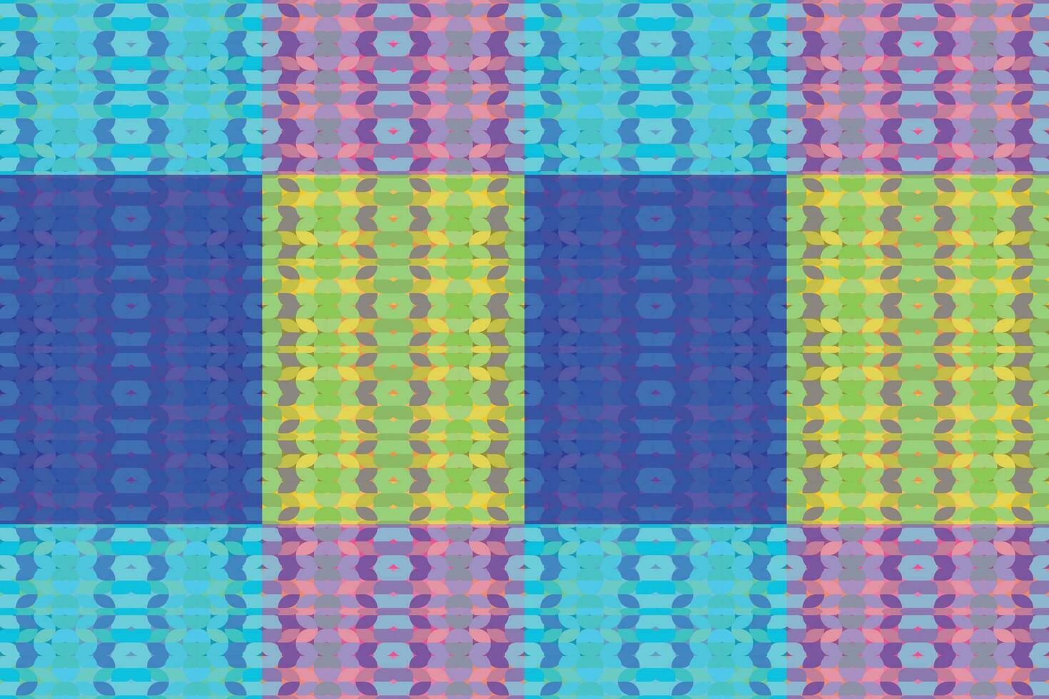 Ethnic zigzag pattern in retro colors, Aztec style seamless vector background