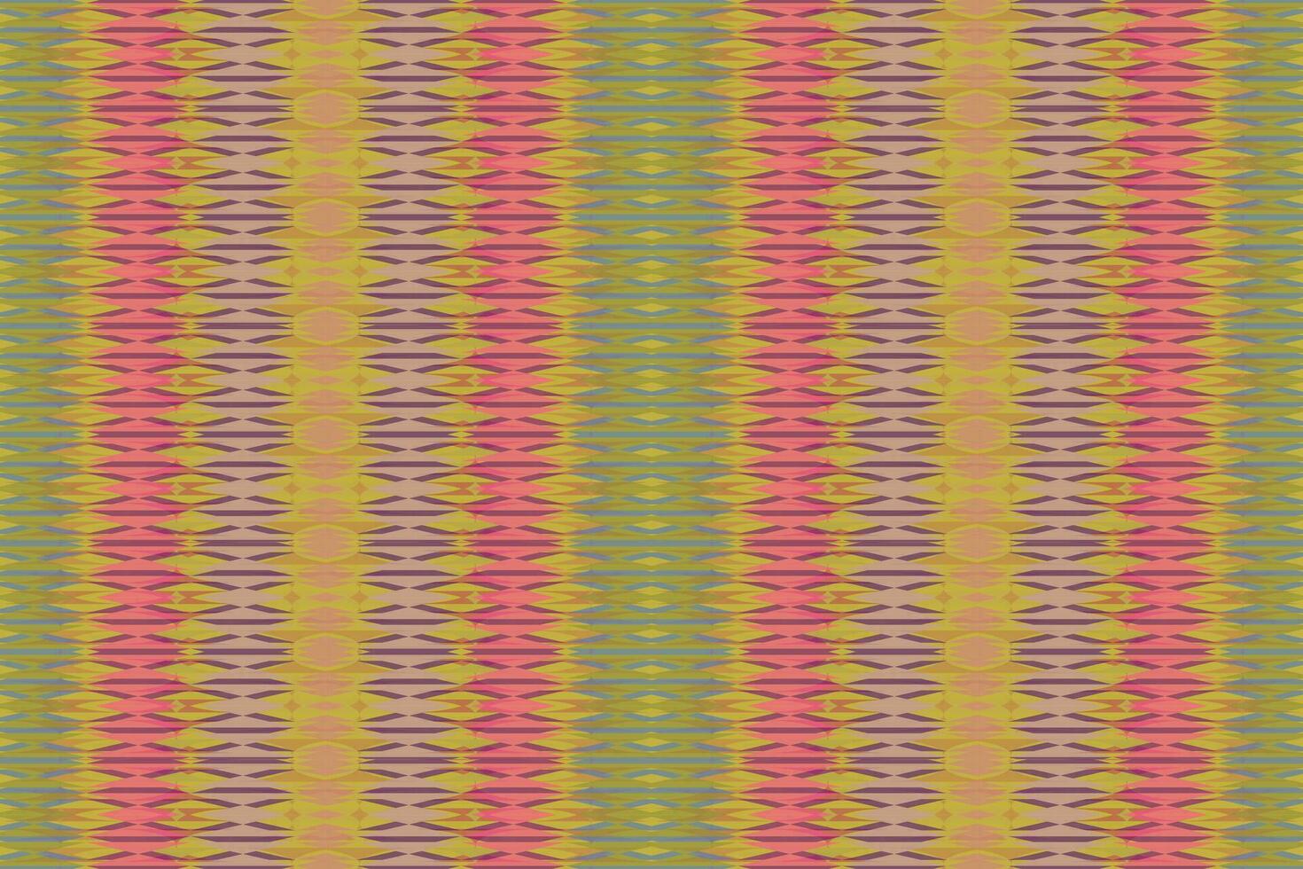 Ethnic zigzag pattern in retro colors, Aztec style seamless vector background