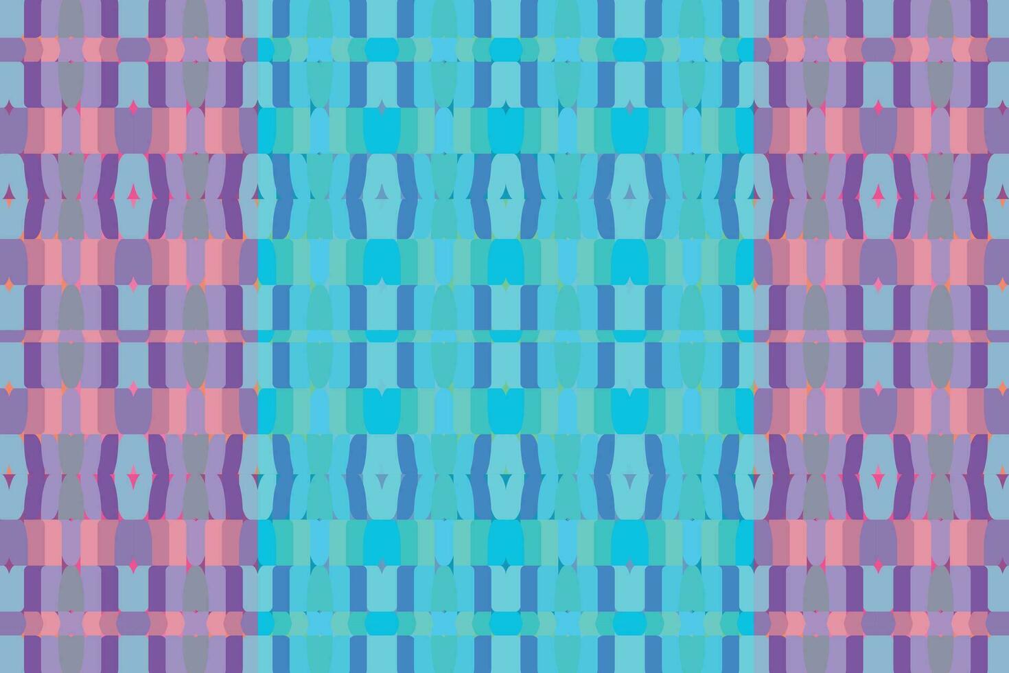Ethnic zigzag pattern in retro colors, Aztec style seamless vector background