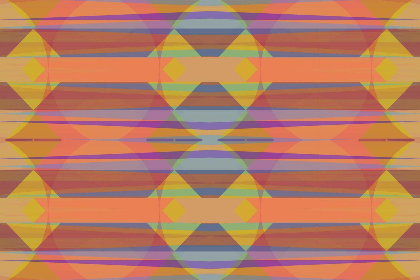Ethnic zigzag pattern in retro colors, Aztec style seamless vector background