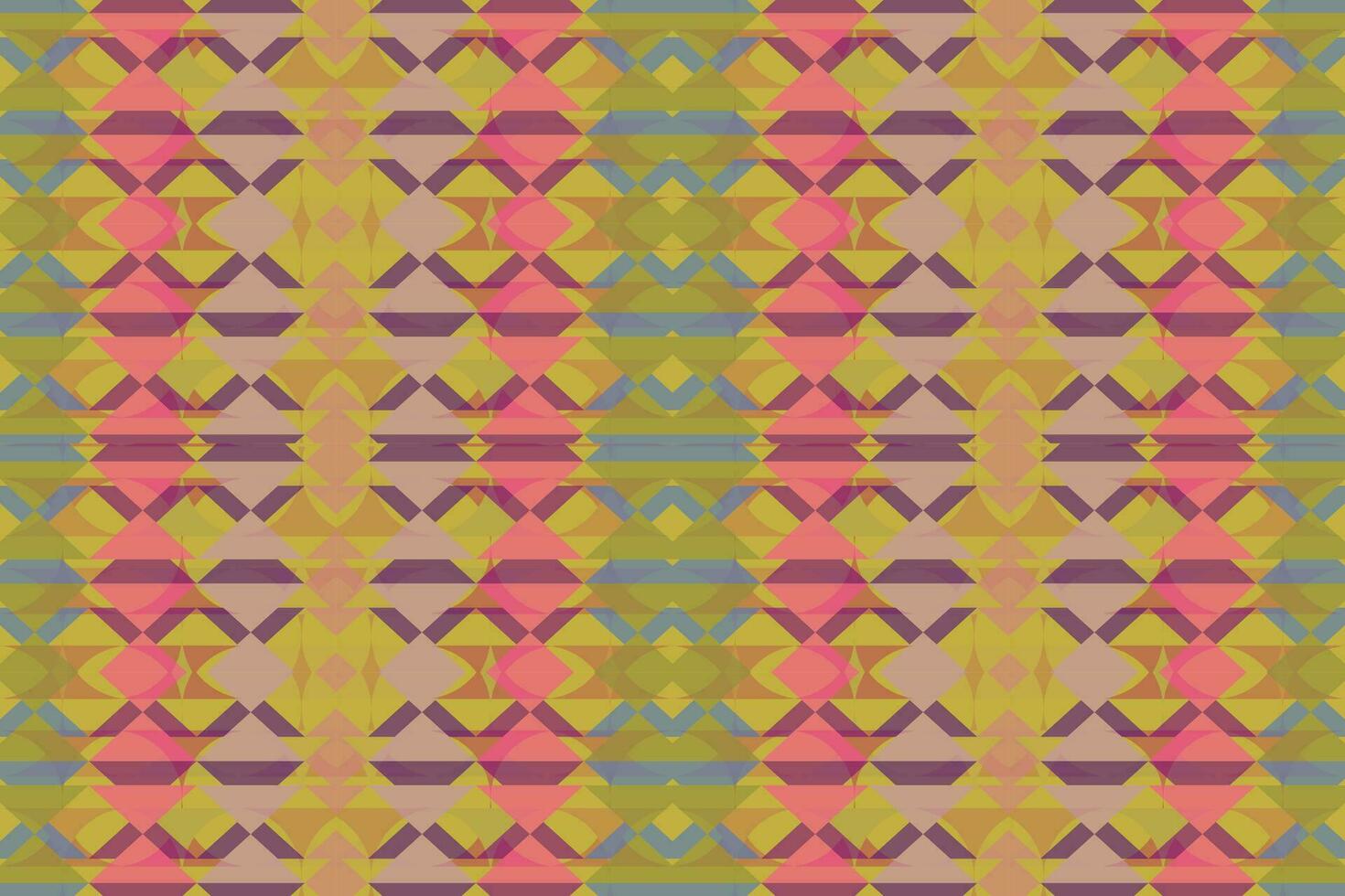 Ethnic zigzag pattern in retro colors, Aztec style seamless vector background