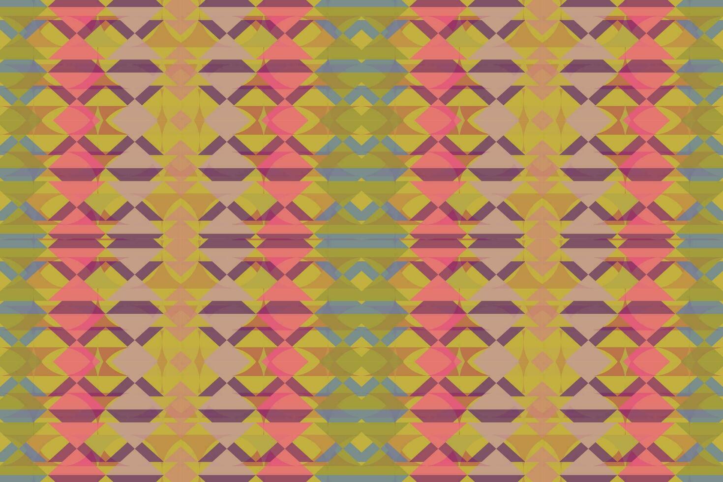 Ethnic zigzag pattern in retro colors, Aztec style seamless vector background