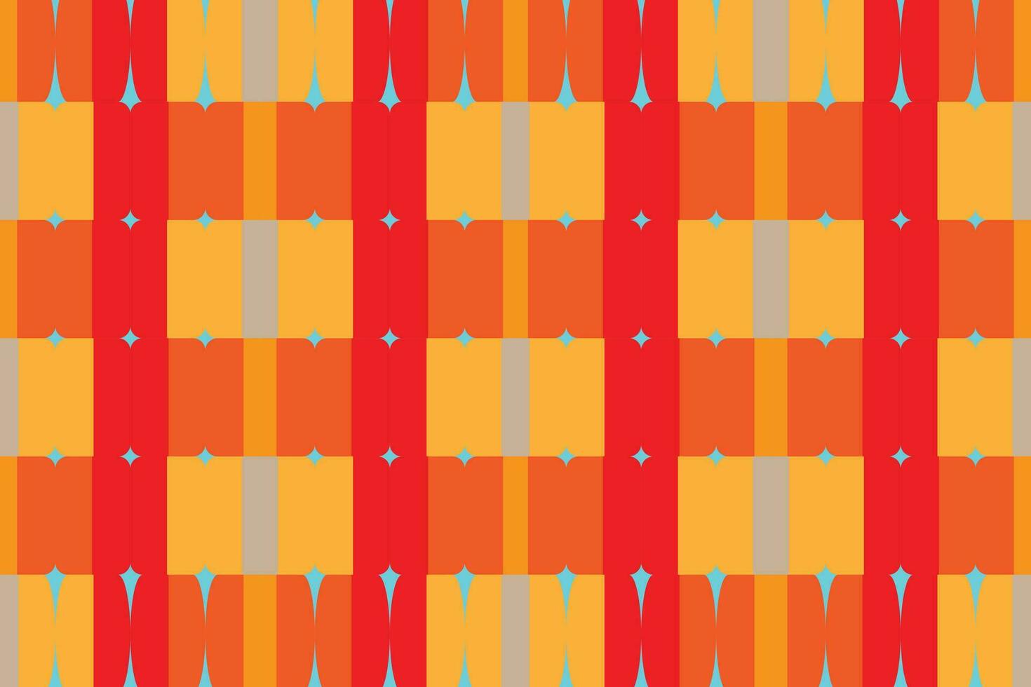 Ethnic zigzag pattern in retro colors, Aztec style seamless vector background