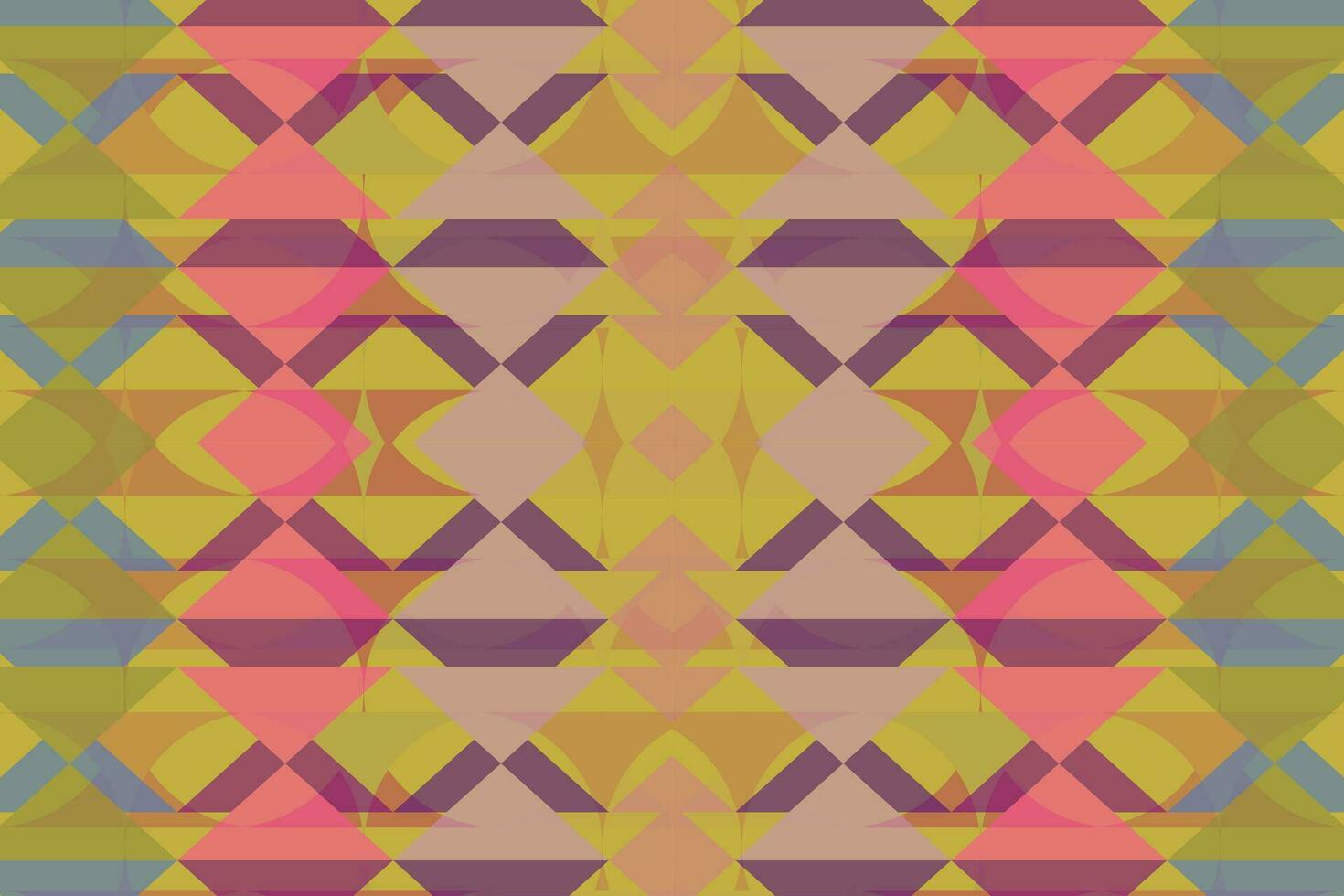 Ethnic zigzag pattern in retro colors, Aztec style seamless vector background