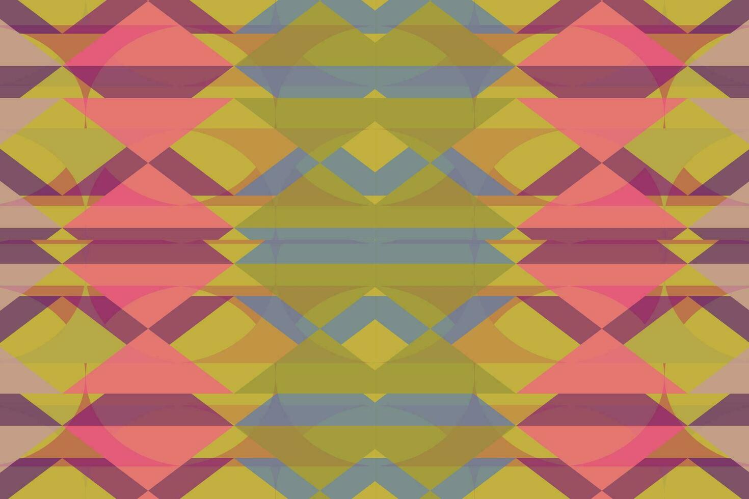 Ethnic zigzag pattern in retro colors, Aztec style seamless vector background