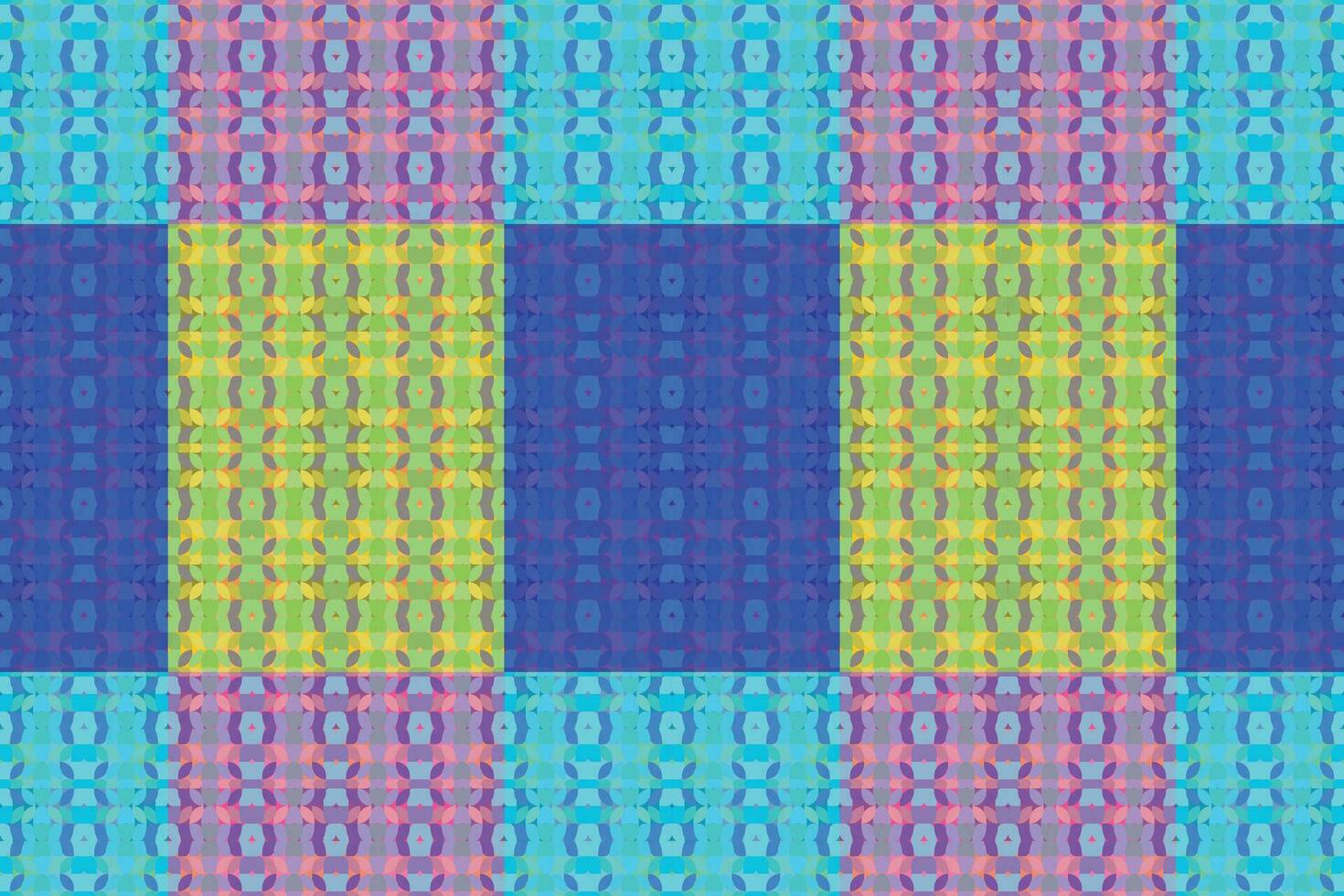 Ethnic zigzag pattern in retro colors, Aztec style seamless vector background