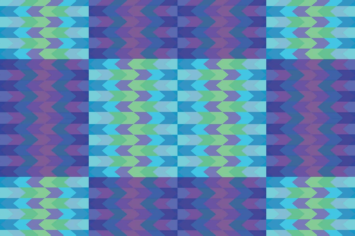 Ethnic zigzag pattern in retro colors, Aztec style seamless vector background