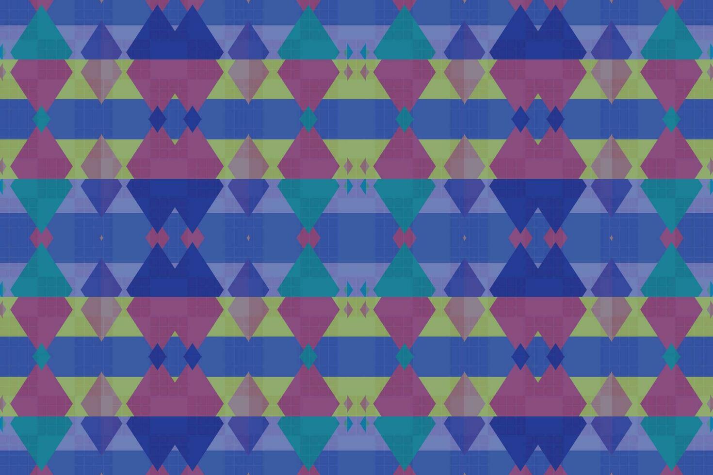 Ethnic zigzag pattern in retro colors, Aztec style seamless vector background