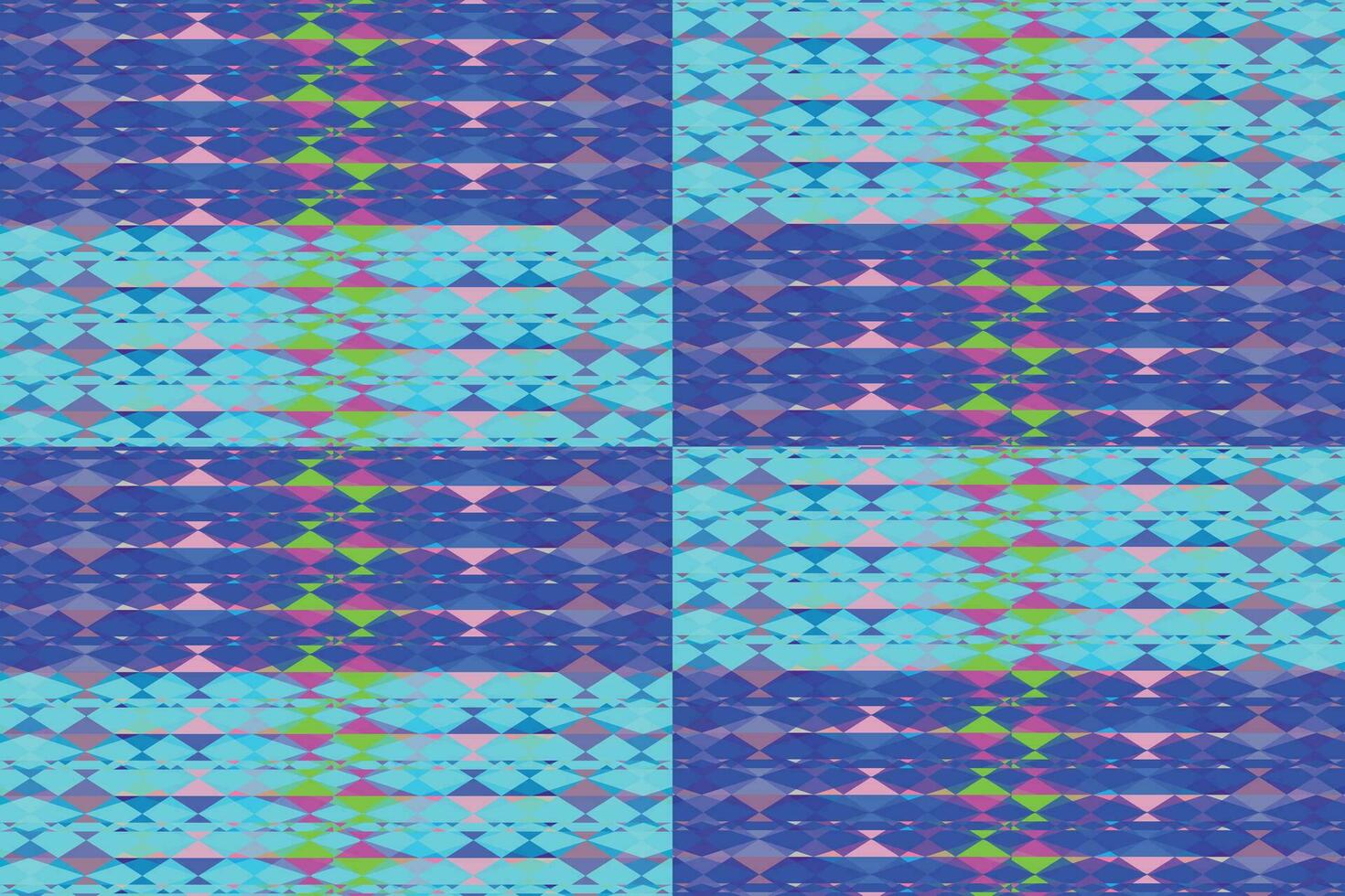 Ethnic zigzag pattern in retro colors, Aztec style seamless vector background