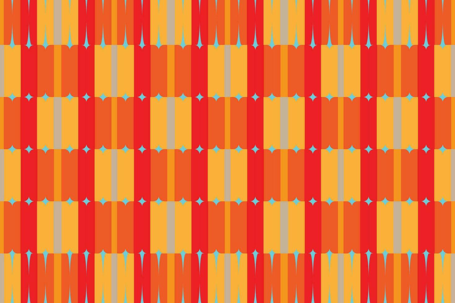 Ethnic zigzag pattern in retro colors, Aztec style seamless vector background