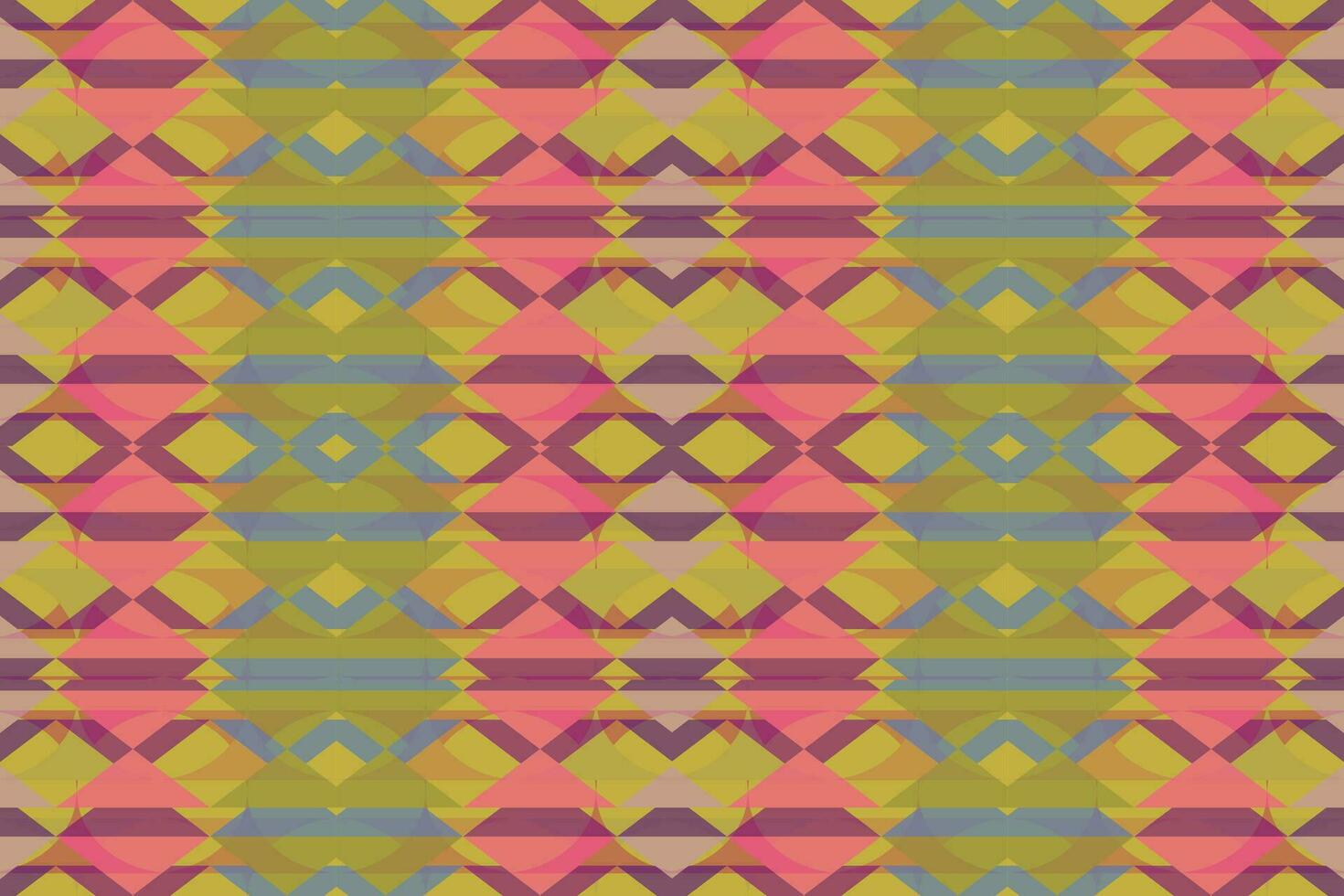 Ethnic zigzag pattern in retro colors, Aztec style seamless vector background