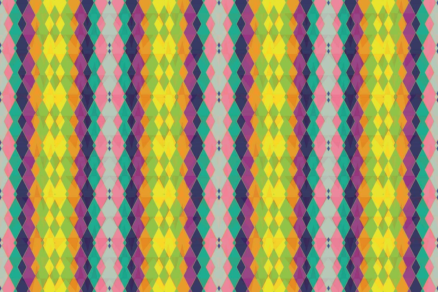 étnico zigzag modelo en retro colores, azteca estilo sin costura vector antecedentes