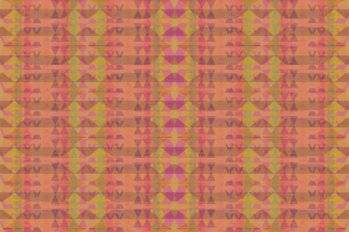 Ethnic zigzag pattern in retro colors, Aztec style seamless vector background