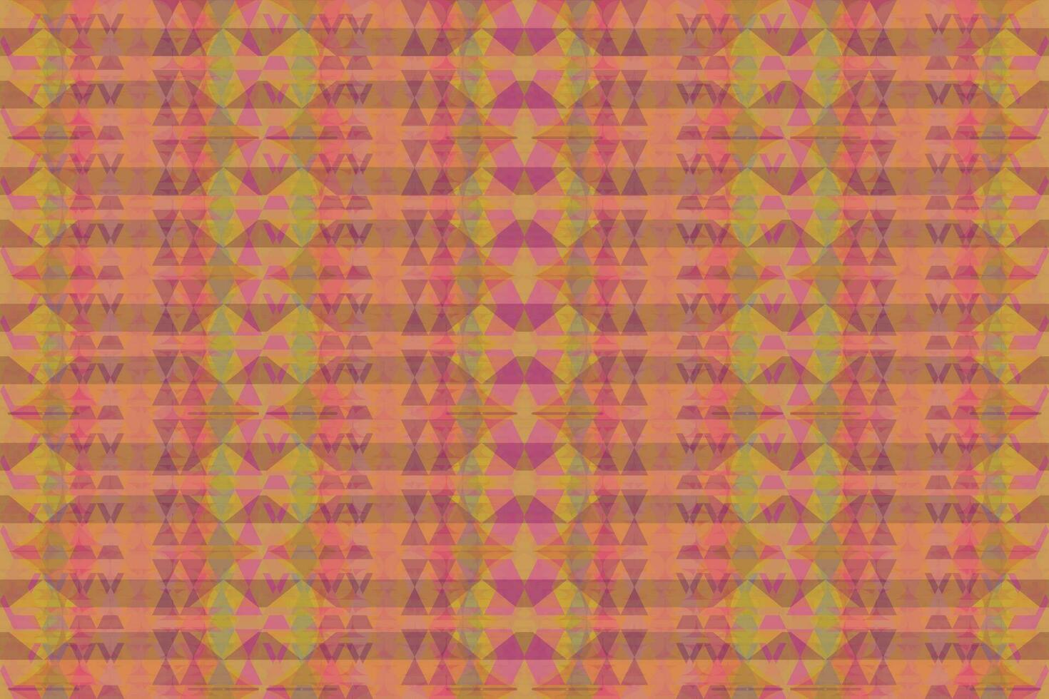 Ethnic zigzag pattern in retro colors, Aztec style seamless vector background