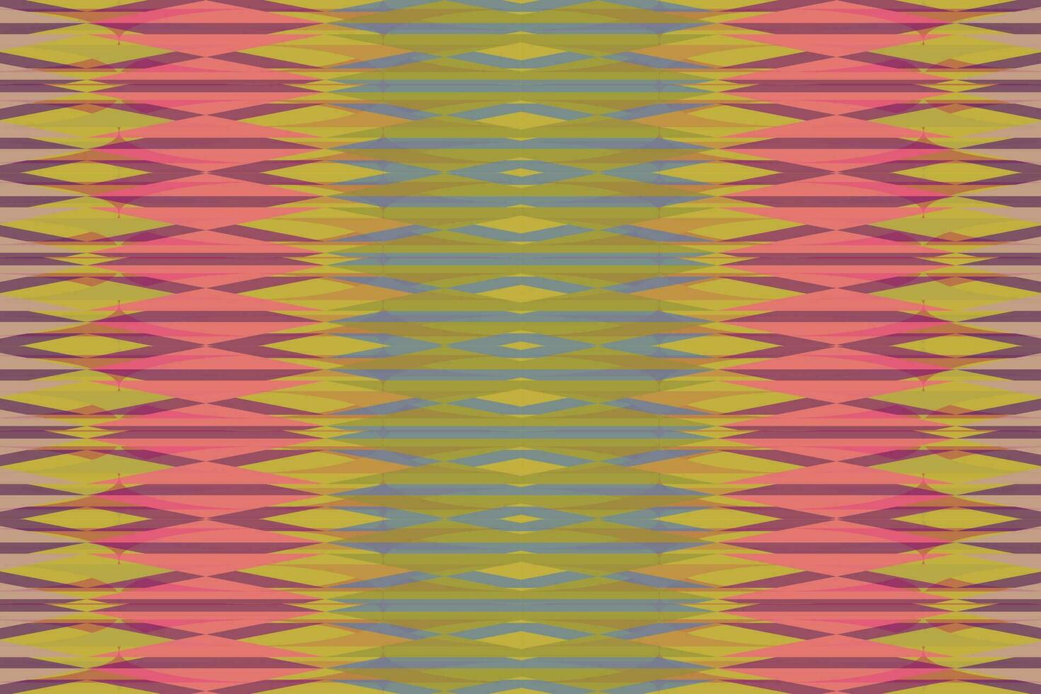 Ethnic zigzag pattern in retro colors, Aztec style seamless vector background