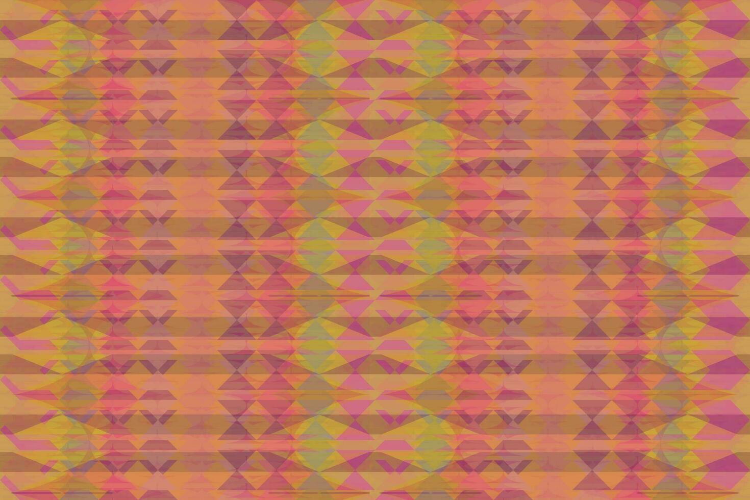 Ethnic zigzag pattern in retro colors, Aztec style seamless vector background