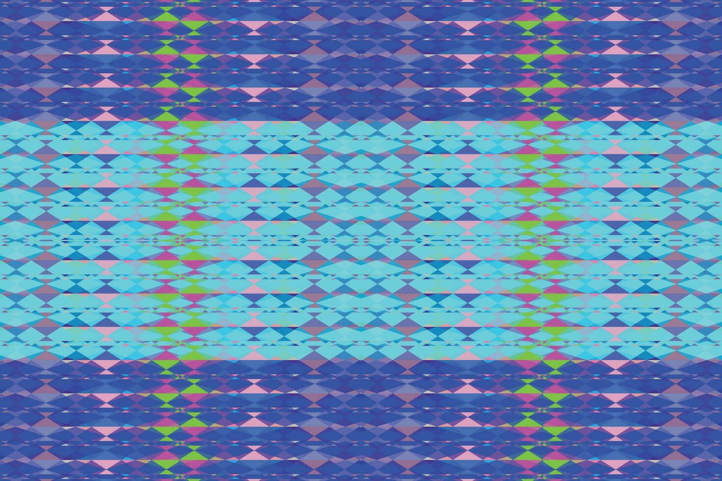Ethnic zigzag pattern in retro colors, Aztec style seamless vector background