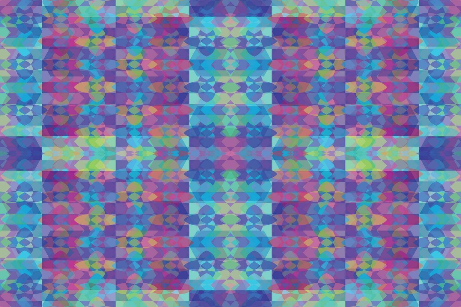 Ethnic zigzag pattern in retro colors, Aztec style seamless vector background