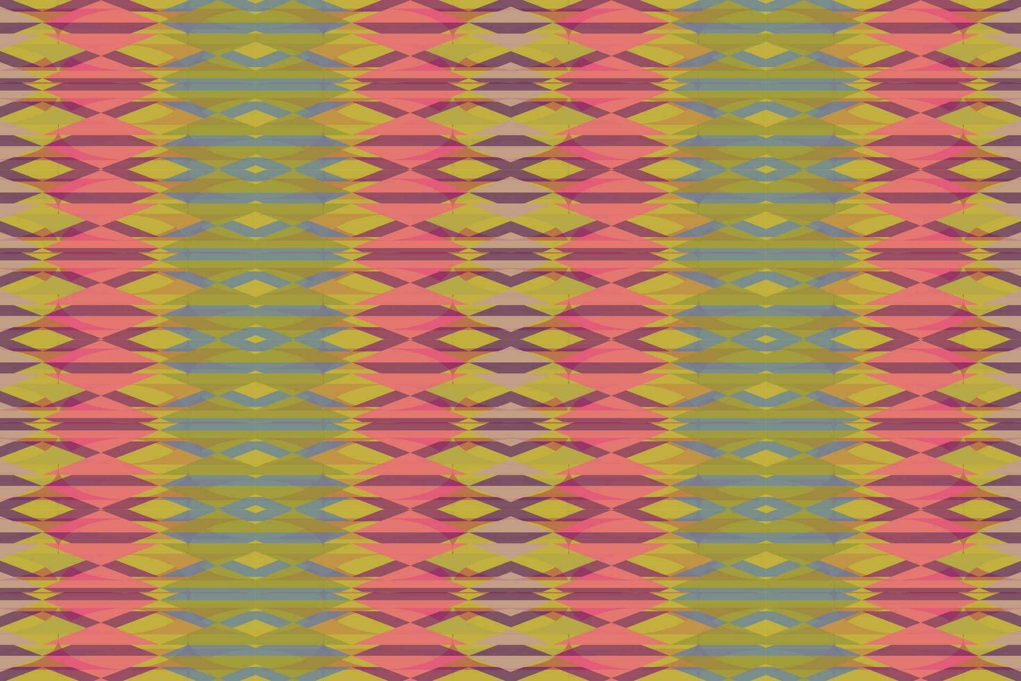 Ethnic zigzag pattern in retro colors, Aztec style seamless vector background