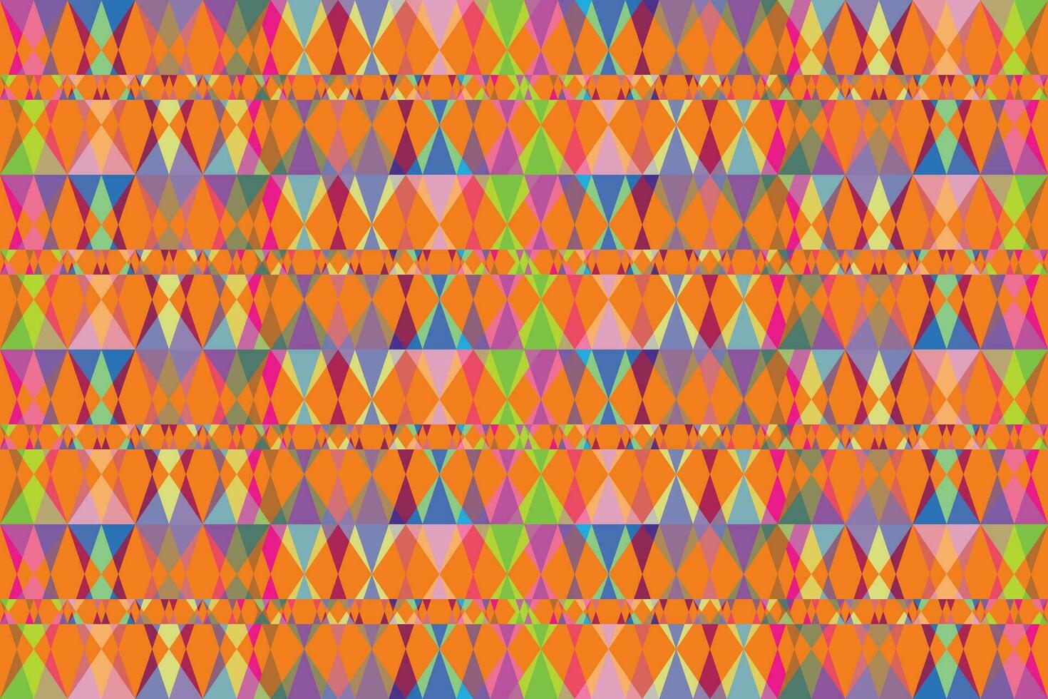 Ethnic zigzag pattern in retro colors, Aztec style seamless vector background