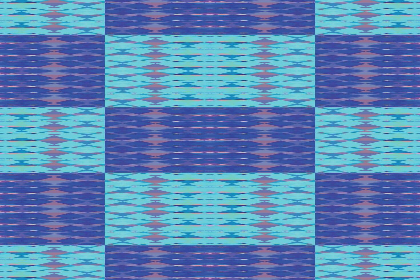 Ethnic zigzag pattern in retro colors, Aztec style seamless vector background