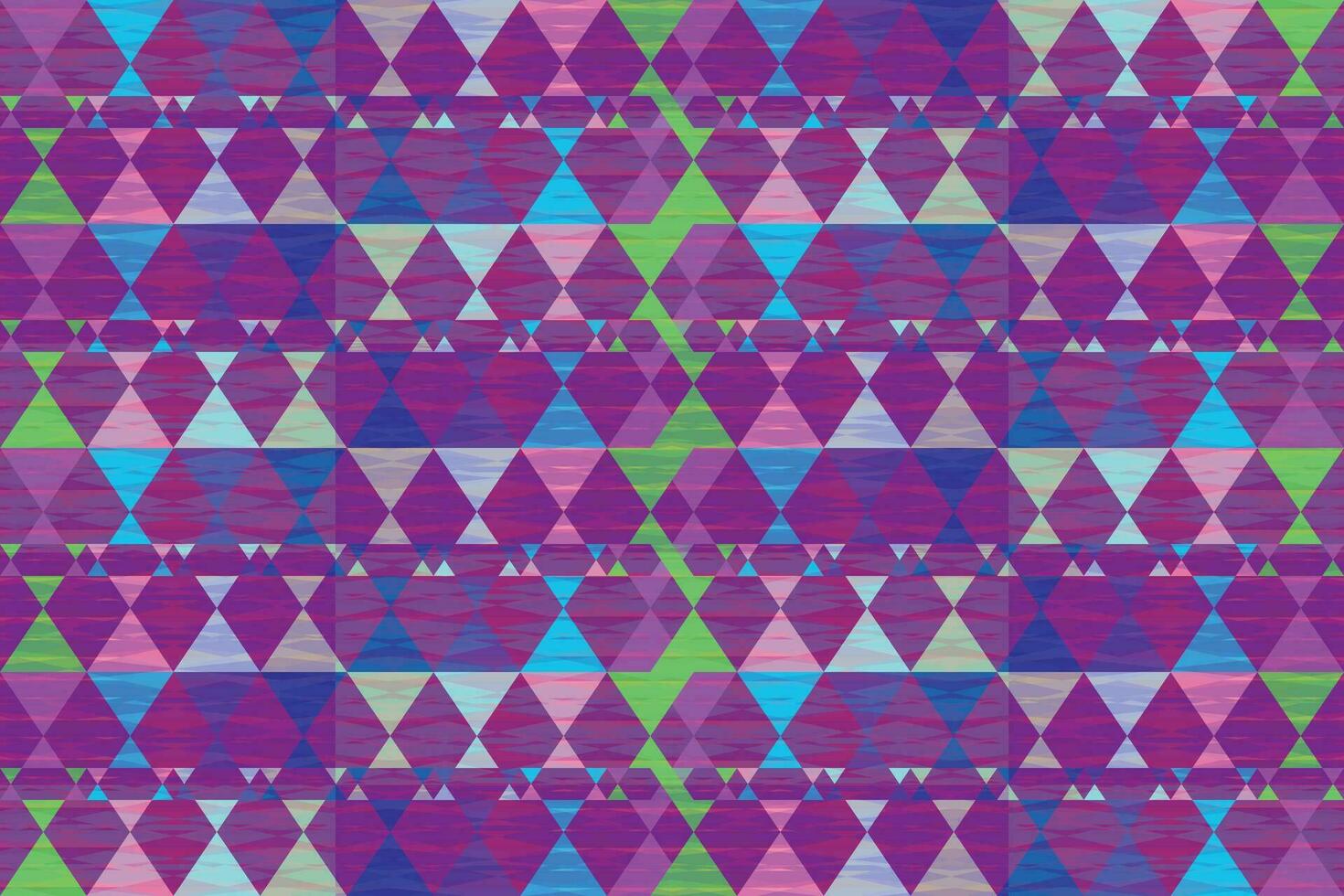 Ethnic zigzag pattern in retro colors, Aztec style seamless vector background