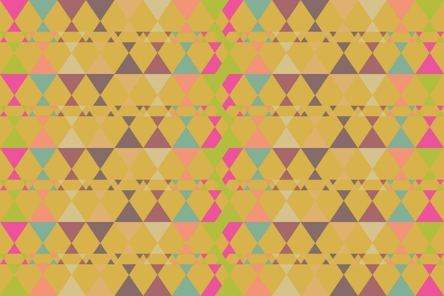 Ethnic zigzag pattern in retro colors, Aztec style seamless vector background
