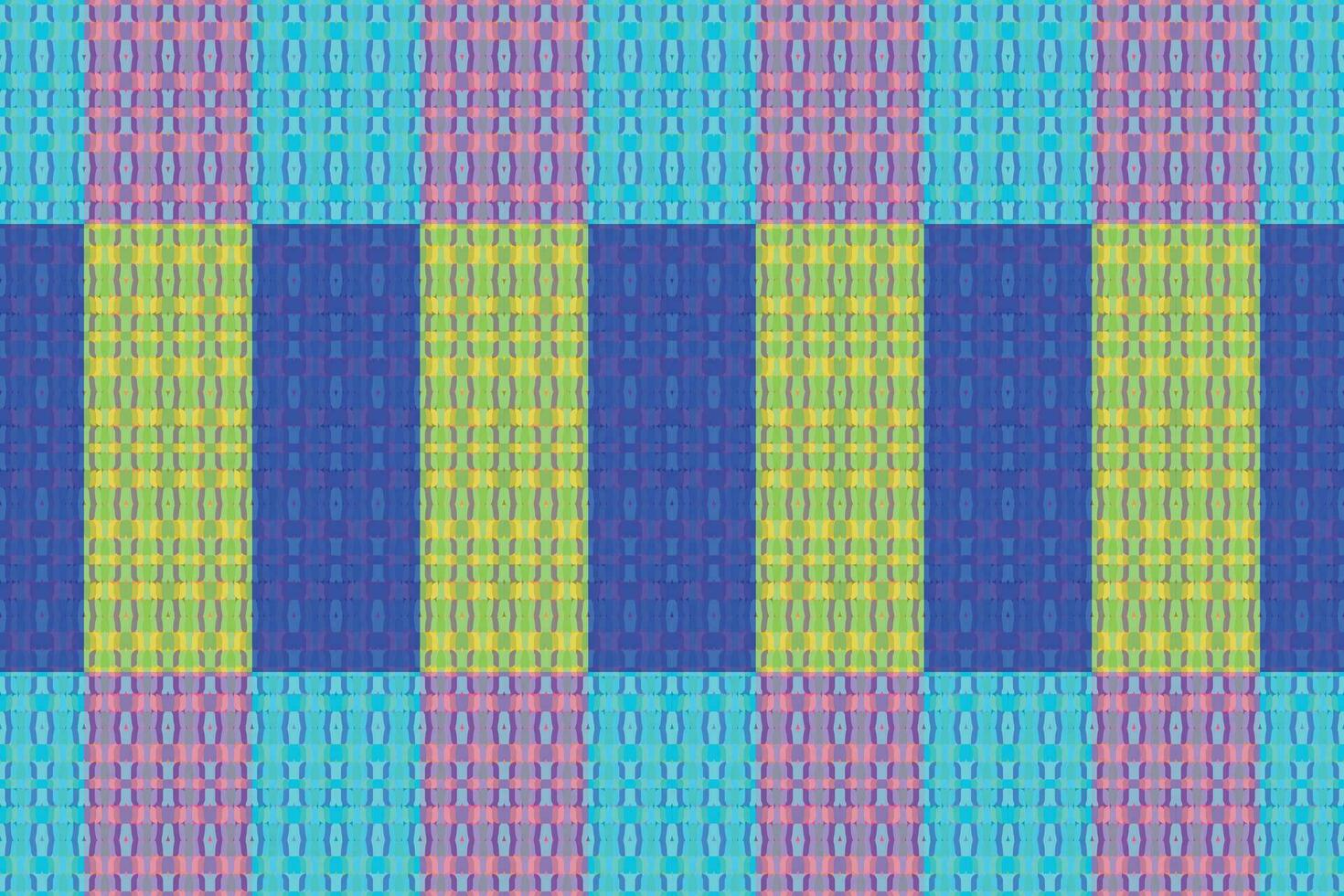 Ethnic zigzag pattern in retro colors, Aztec style seamless vector background