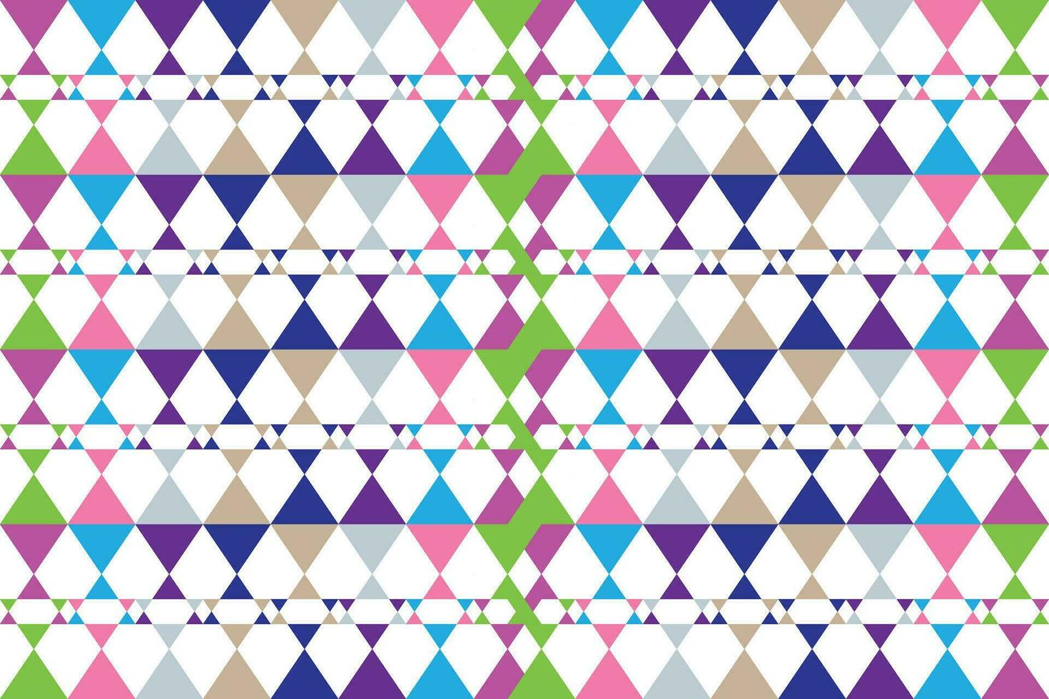 Ethnic zigzag pattern in retro colors, Aztec style seamless vector background
