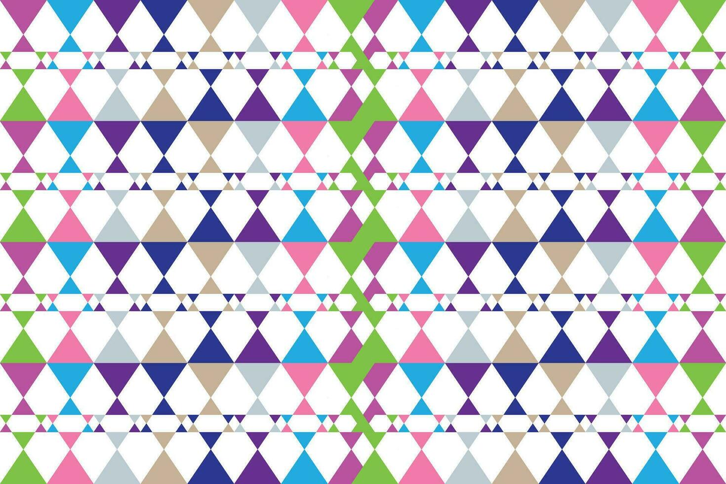 Ethnic zigzag pattern in retro colors, Aztec style seamless vector background