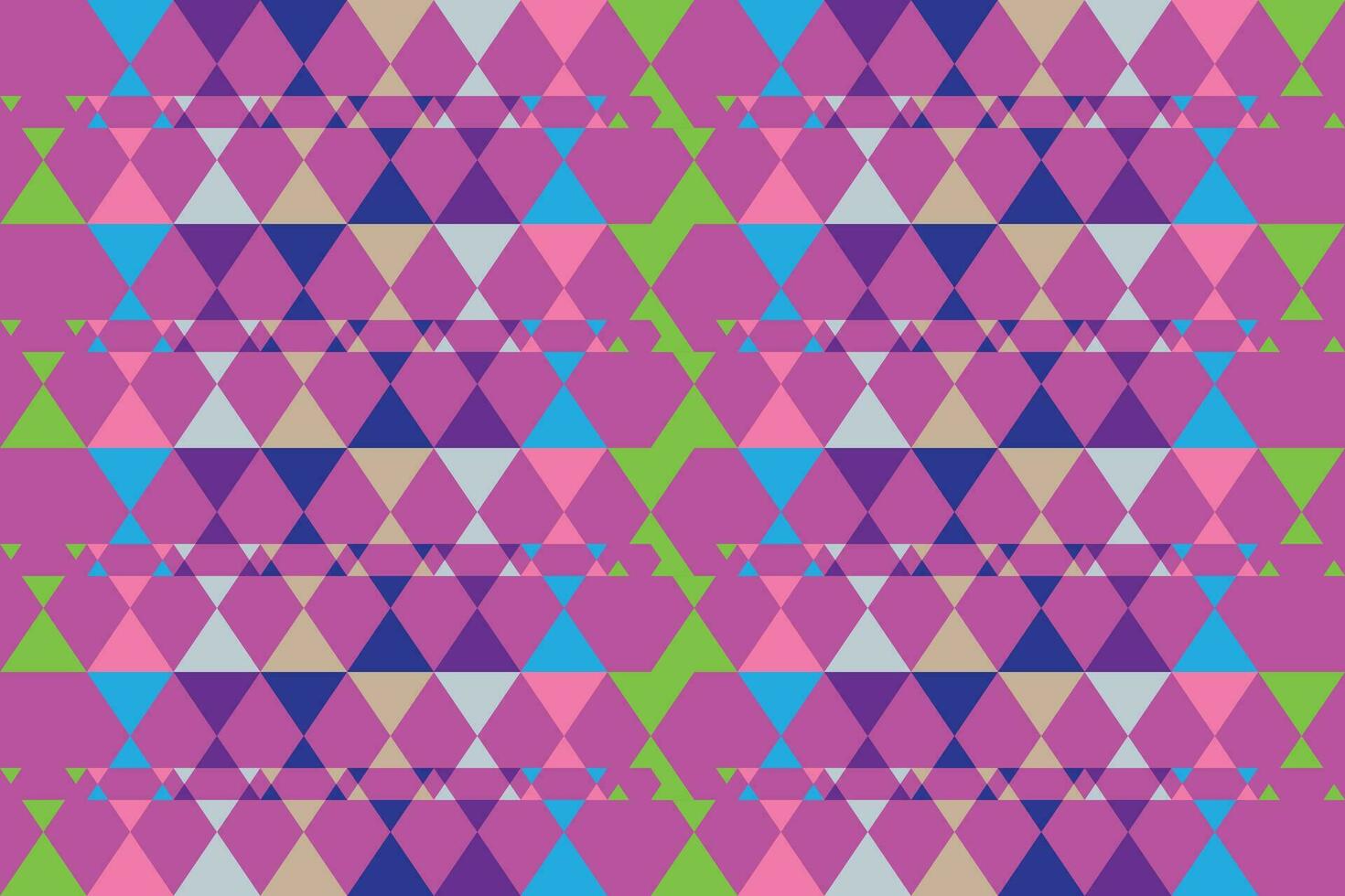 Ethnic zigzag pattern in retro colors, Aztec style seamless vector background