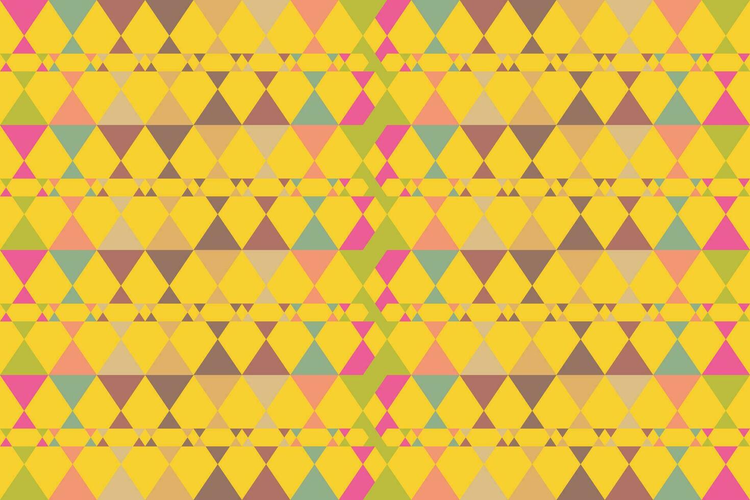 Ethnic zigzag pattern in retro colors, Aztec style seamless vector background