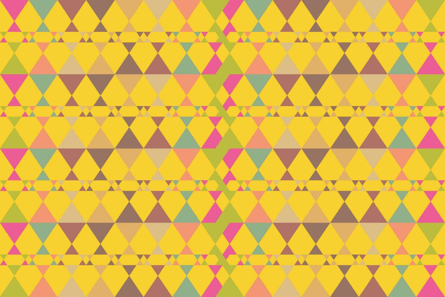 Ethnic zigzag pattern in retro colors, Aztec style seamless vector background