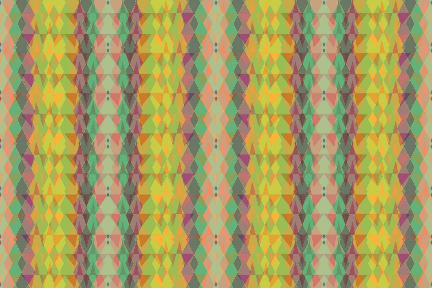 Ethnic zigzag pattern in retro colors, Aztec style seamless vector background