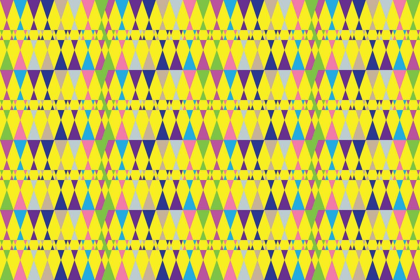 Ethnic zigzag pattern in retro colors, Aztec style seamless vector background