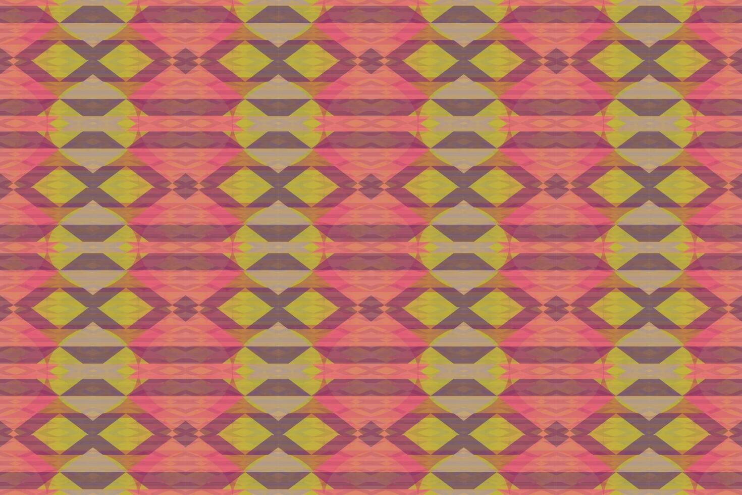 Ethnic zigzag pattern in retro colors, Aztec style seamless vector background