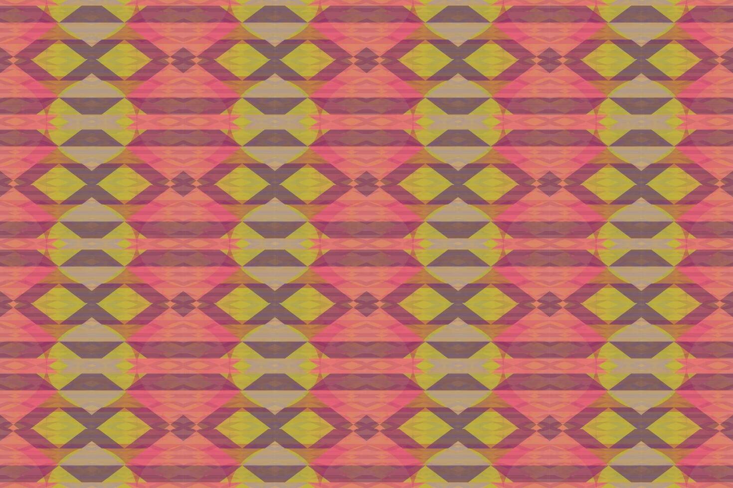 Ethnic zigzag pattern in retro colors, Aztec style seamless vector background