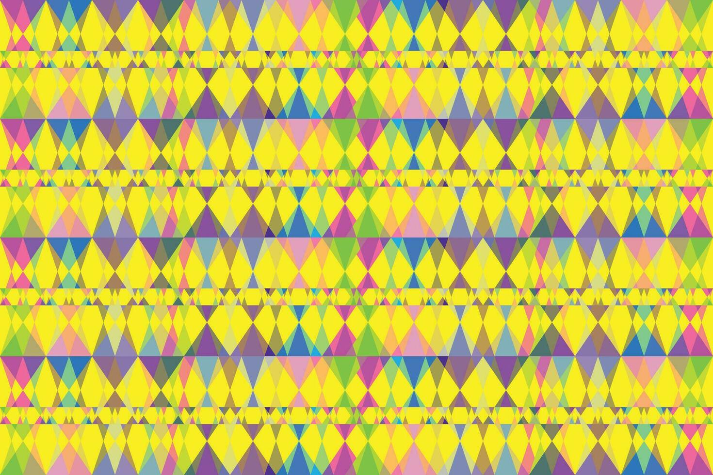 Ethnic zigzag pattern in retro colors, Aztec style seamless vector background