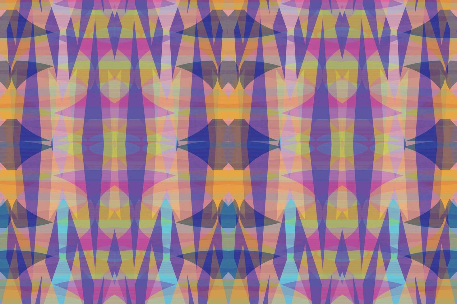 Ethnic zigzag pattern in retro colors, Aztec style seamless vector background