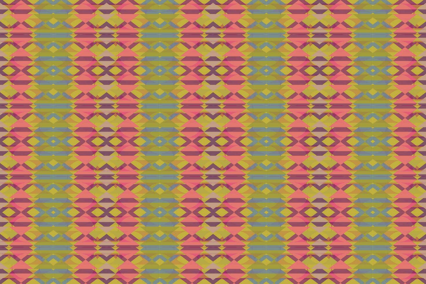 Ethnic zigzag pattern in retro colors, Aztec style seamless vector background