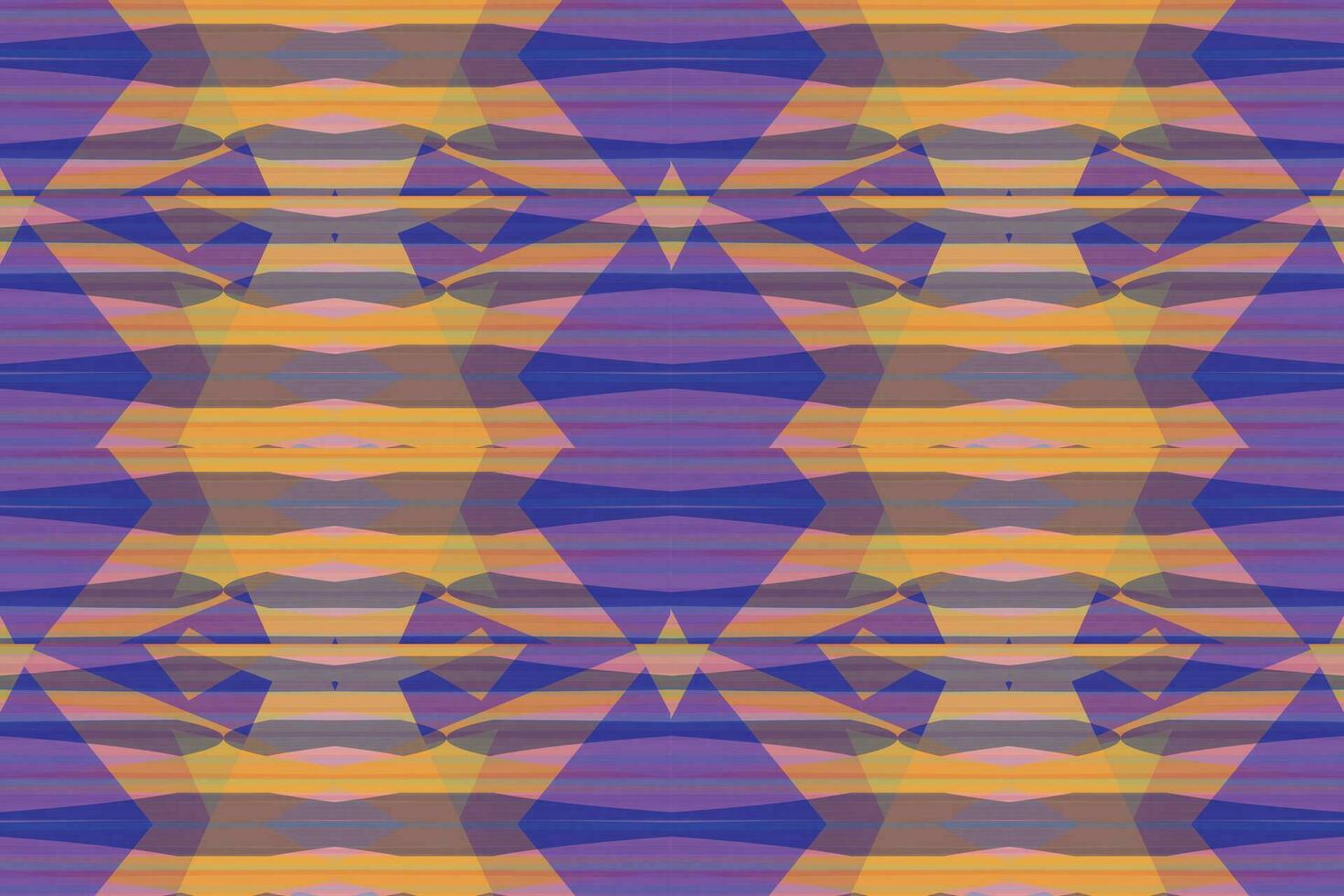Ethnic zigzag pattern in retro colors, Aztec style seamless vector background