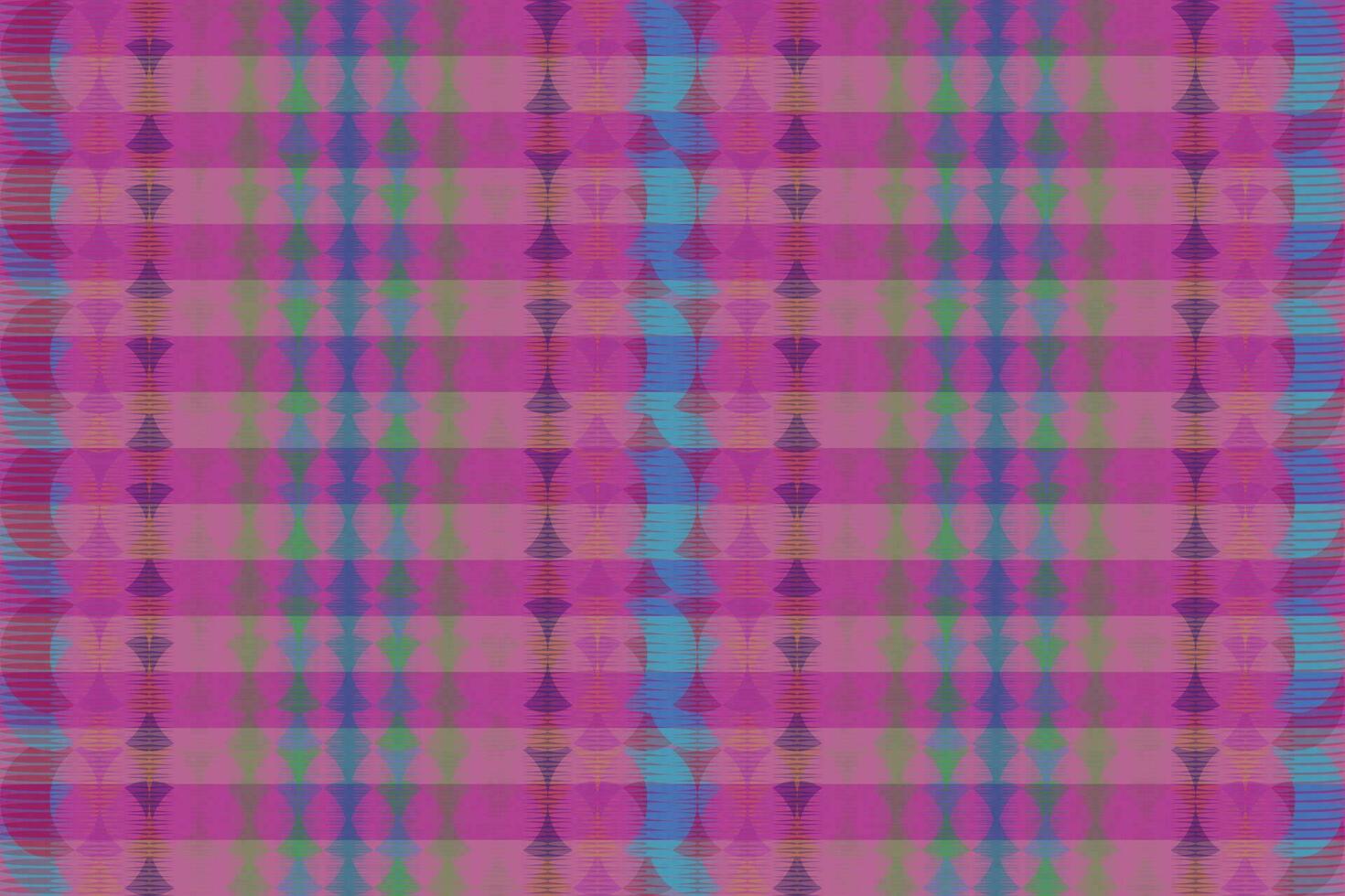 Ethnic zigzag pattern in retro colors, Aztec style seamless vector background