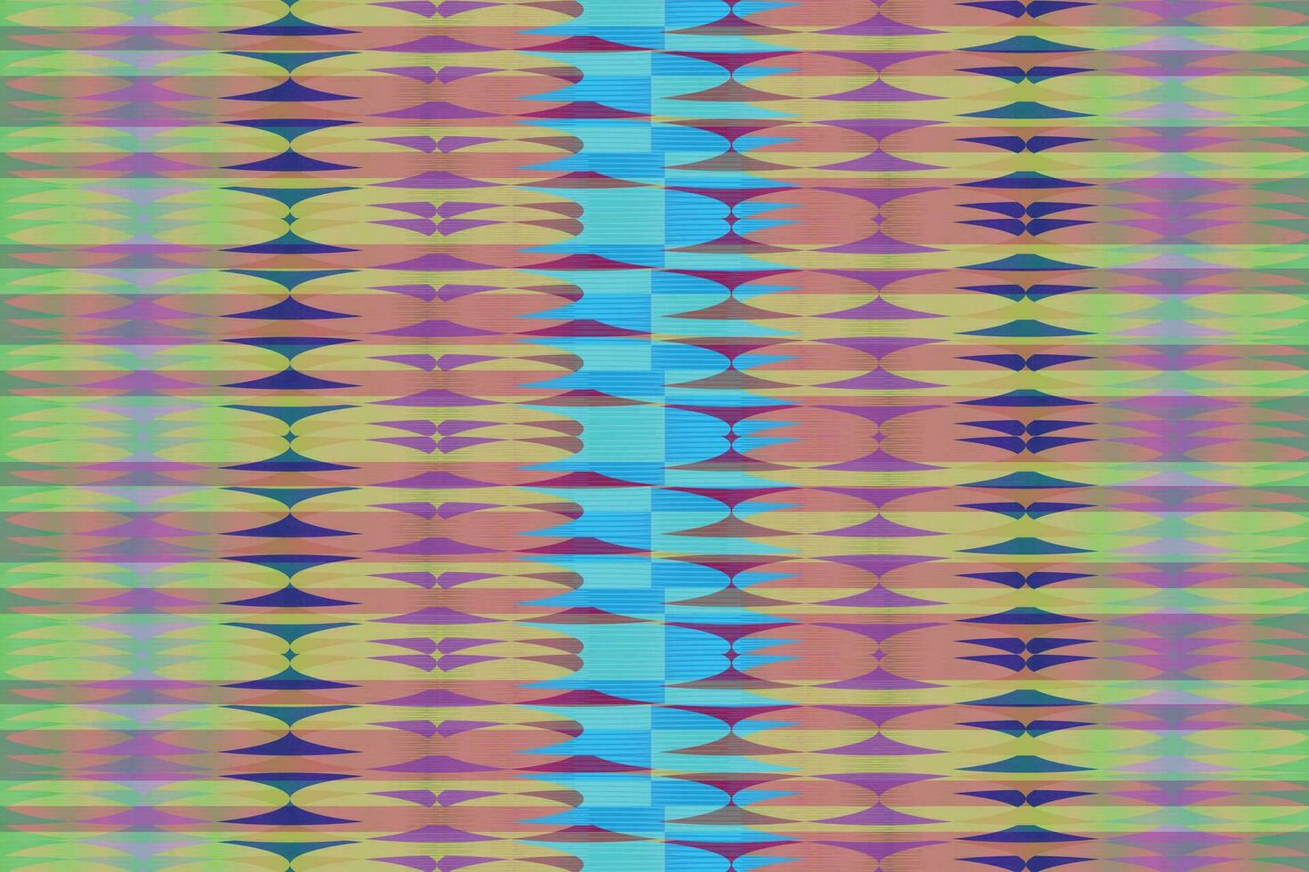 Ethnic zigzag pattern in retro colors, Aztec style seamless vector background