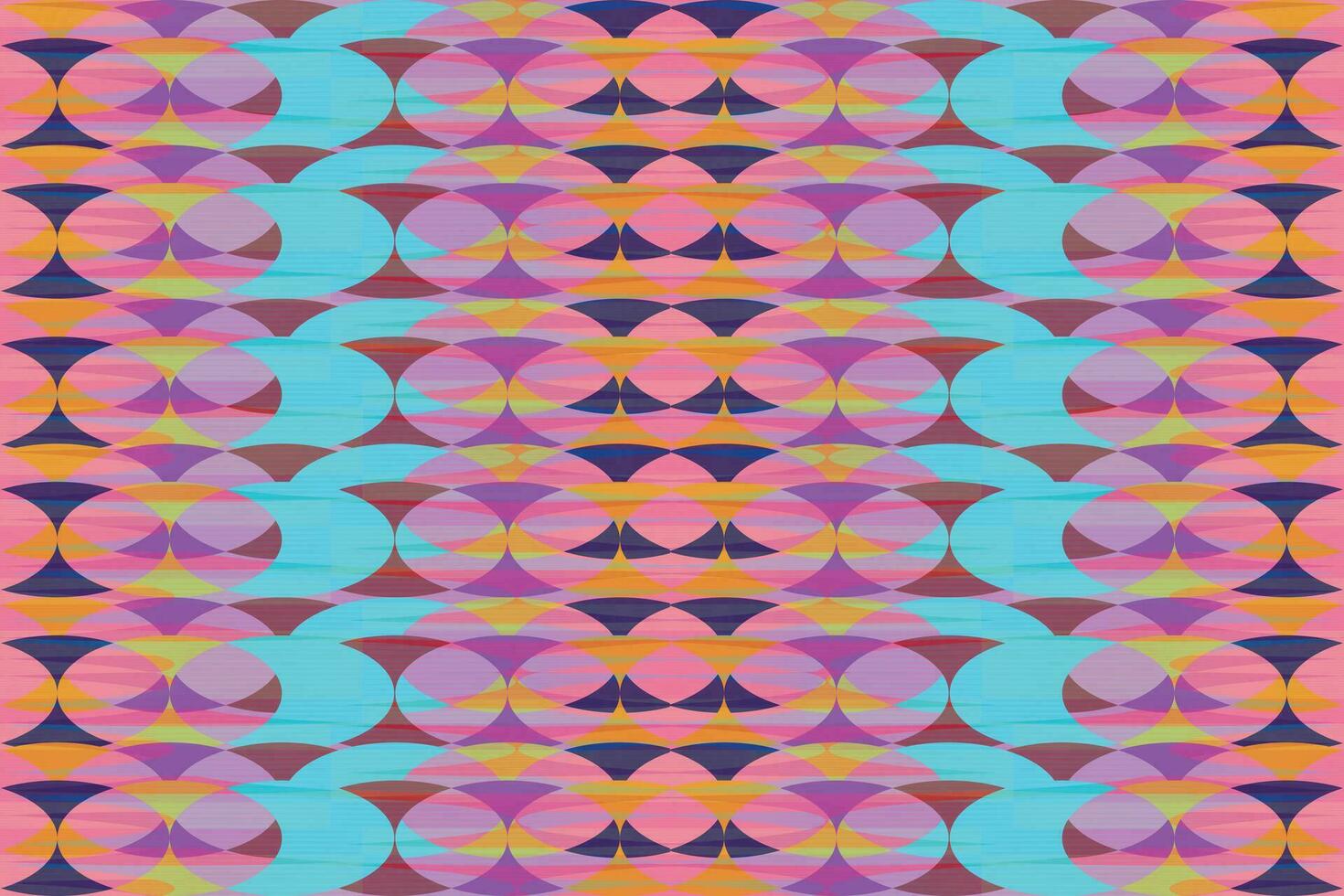 Ethnic zigzag pattern in retro colors, Aztec style seamless vector background