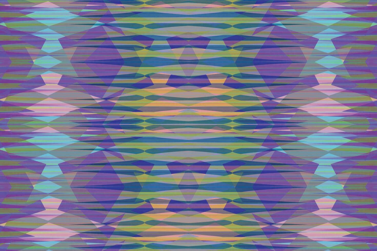 Ethnic zigzag pattern in retro colors, Aztec style seamless vector background