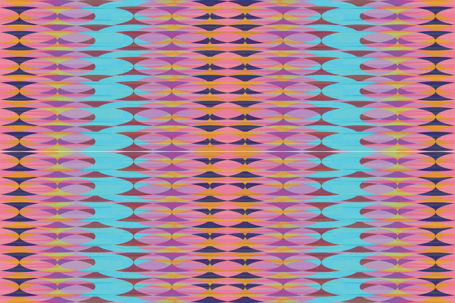 Ethnic zigzag pattern in retro colors, Aztec style seamless vector background