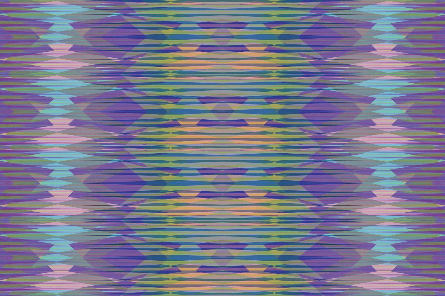 Ethnic zigzag pattern in retro colors, Aztec style seamless vector background